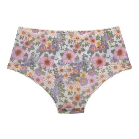 Culotte taille haute fleurie en polyamide recyclé - rania, Underprotection, photo 4