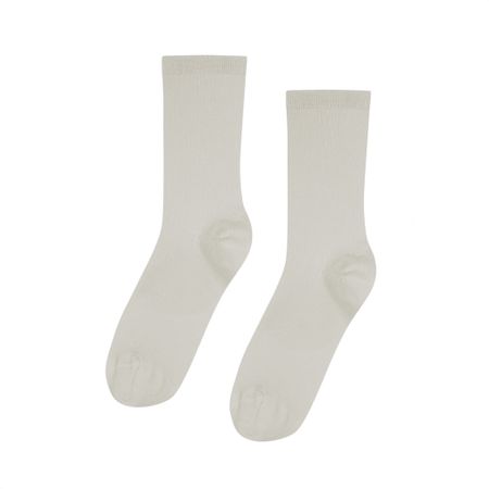 Chaussettes hautes grises en coton bio - limestone grey