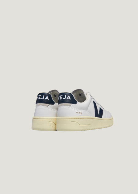 Sneaker aus zertifiziertem Leder | Weiß "v-90 o.t leather extra white nautico, Veja, Foto 3