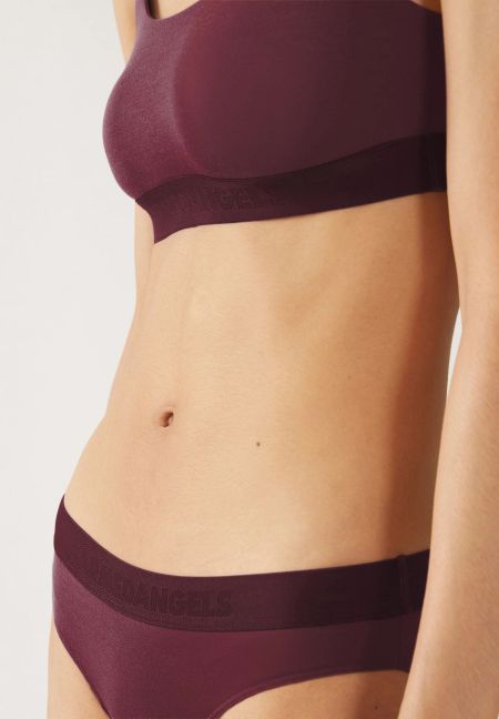 Culotte en modal | bordeaux "Trinaa brief - cranberry juice" - Armedangels