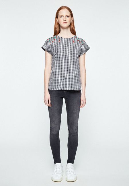 Blouse vichy en coton bio - lioraa vichy, Armedangels, photo 4