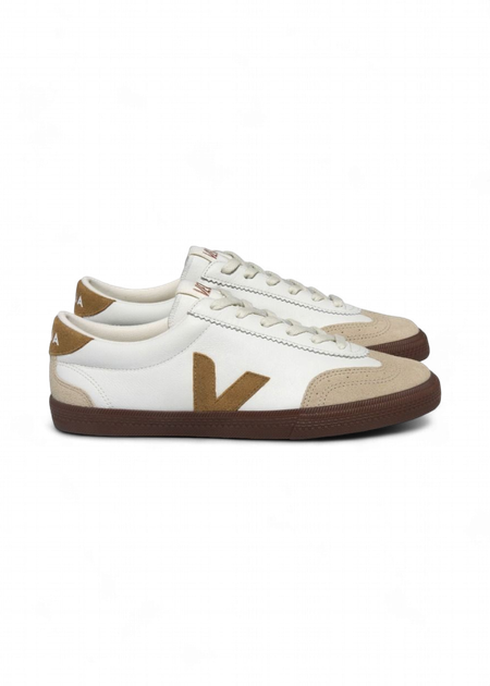 Baskets en cuir bio | marron "volley o.t. leath white tent bark"