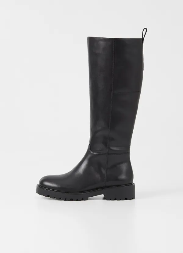 Bottes hautes en cuir certifié | noir "kenova black", Vagabond