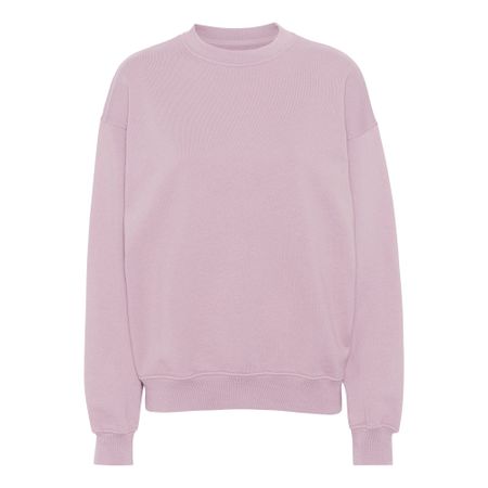 Sweat mixte oversize en coton bio | rose "faded pink"