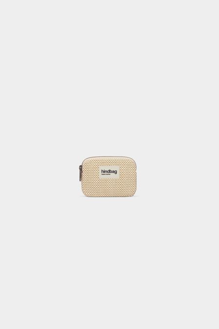 Porte-monnaie en coton bio | tressage nude "lili tressage nude" - tressage nude - Hindbag