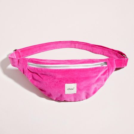 Banane made in france en velours upcyclé | rose fuchsia - Chou²