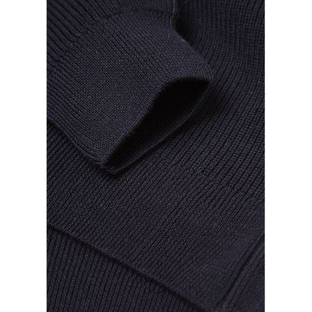 Pull col zippé marine en coton et laine bio - valley, Knowledge Cotton Apparel, photo 8