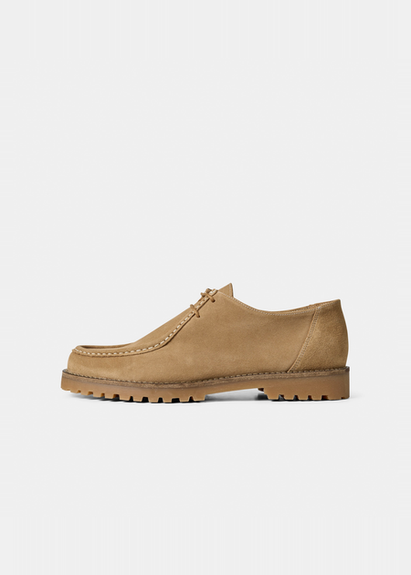 Chaussures en cuir certifié | beige "ollie moc toe - earth suede"