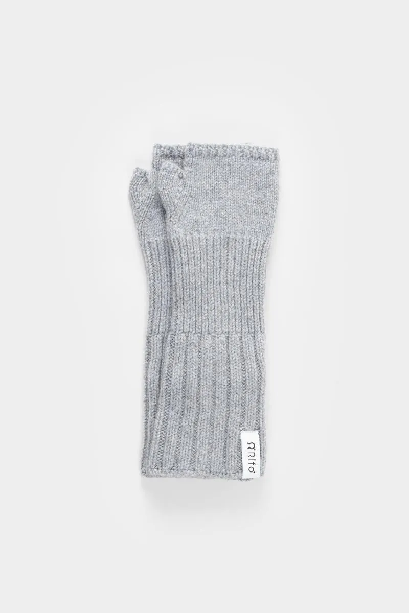 Mitaines en cachemire recyclé | gris "grigio calce", Rifò, photo 1