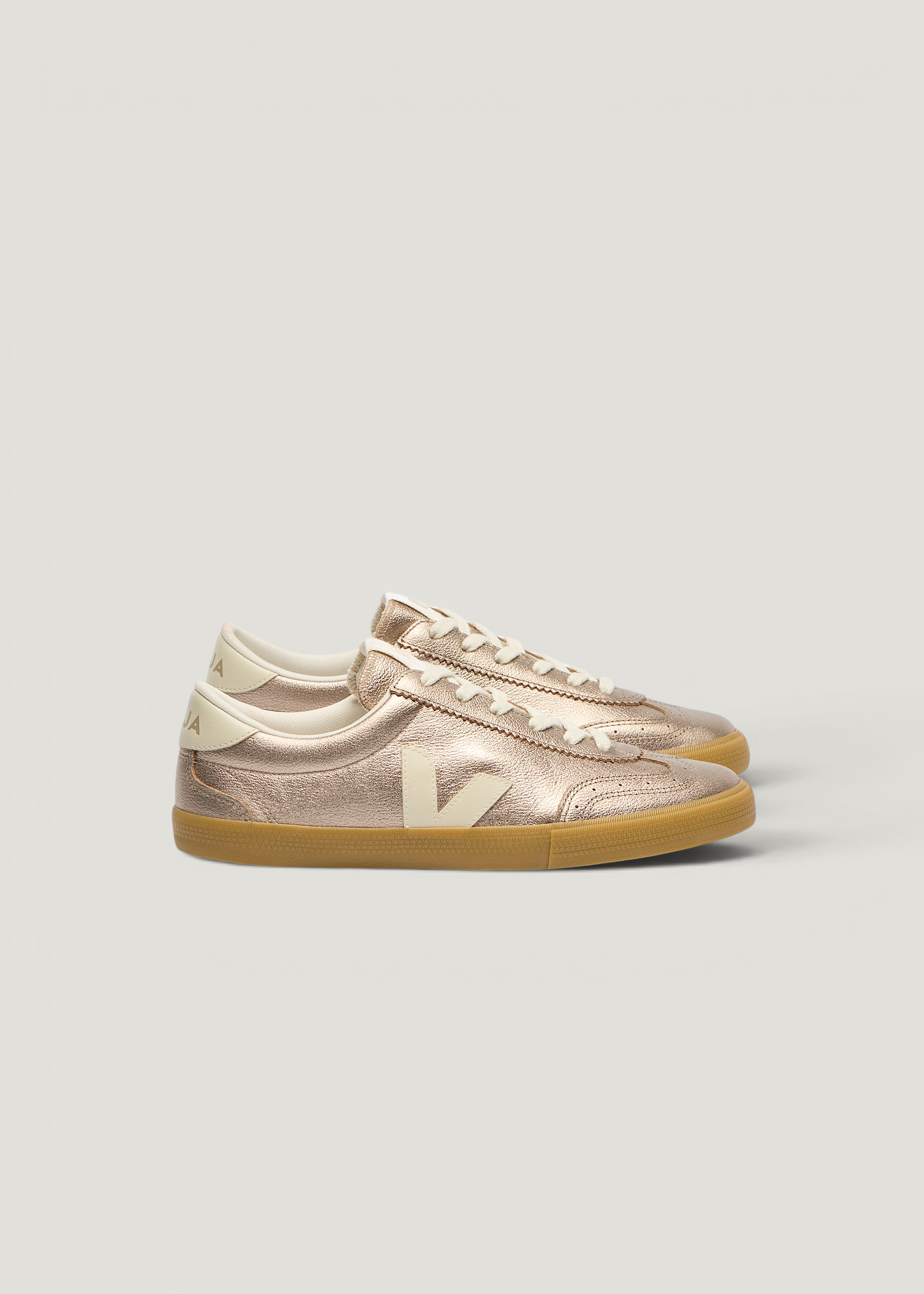 Baskets en cuir | bronze "Volley o.t. leather - bronze_pierre", Veja, photo 1