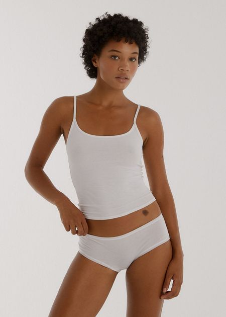 Culotte en coton bio | blanc "core brief white"