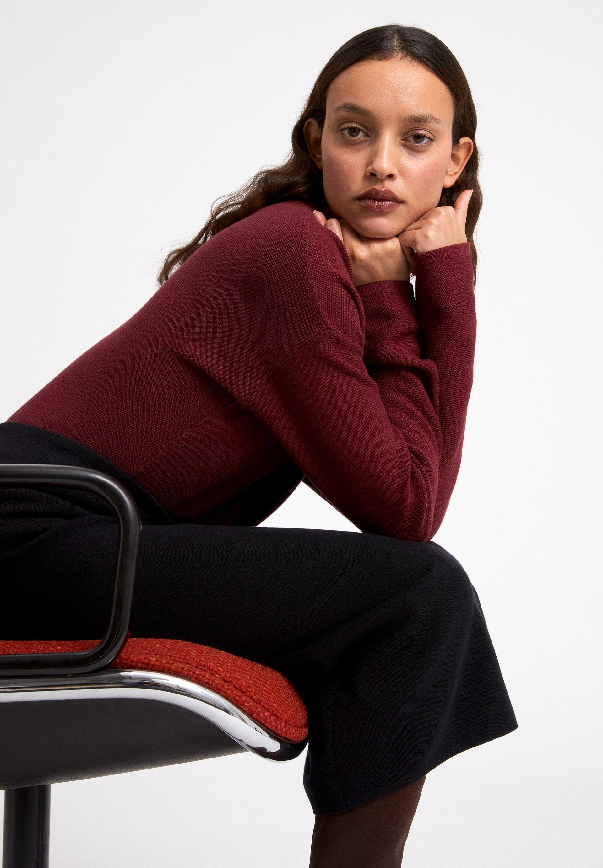 Jupe mi-longue noire en tencel et coton bio - milanaa black, Armedangels, photo 4