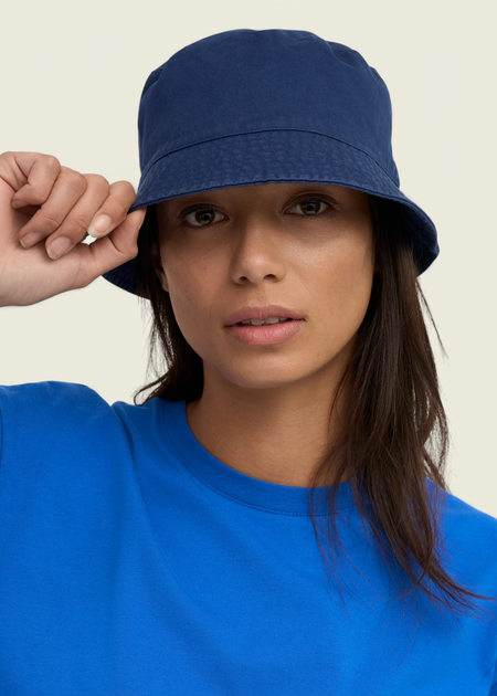 Bob en coton bio | bleu "organic cotton bucket hat - marine blue", Colorful Standard, photo 2