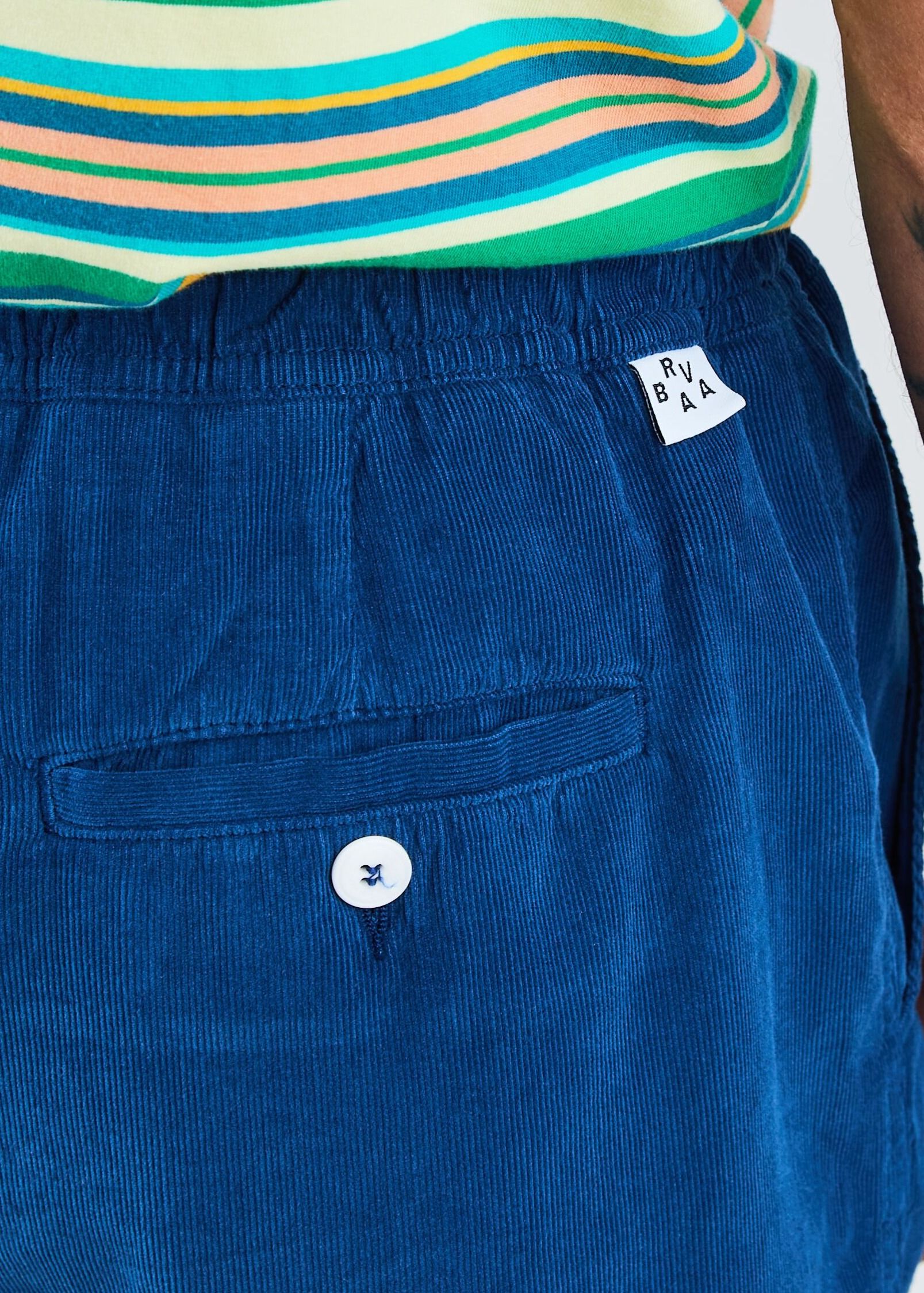 Shorts aus Bio-Baumwolle | Blau "Baby cord shorts blue - blue", Brava Fabrics, Foto 3