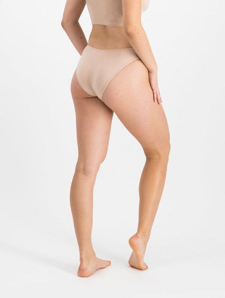 Culotte en coton bio | beige "anna nude sable" - Mina Storm