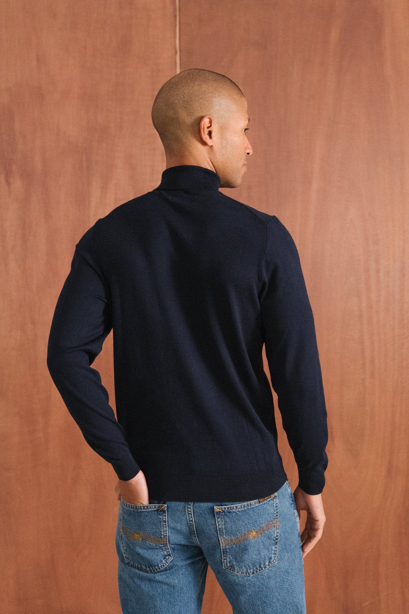 Rollkragenpullover aus Bio-Baumwolle | marine, WeDressFair, Foto 5