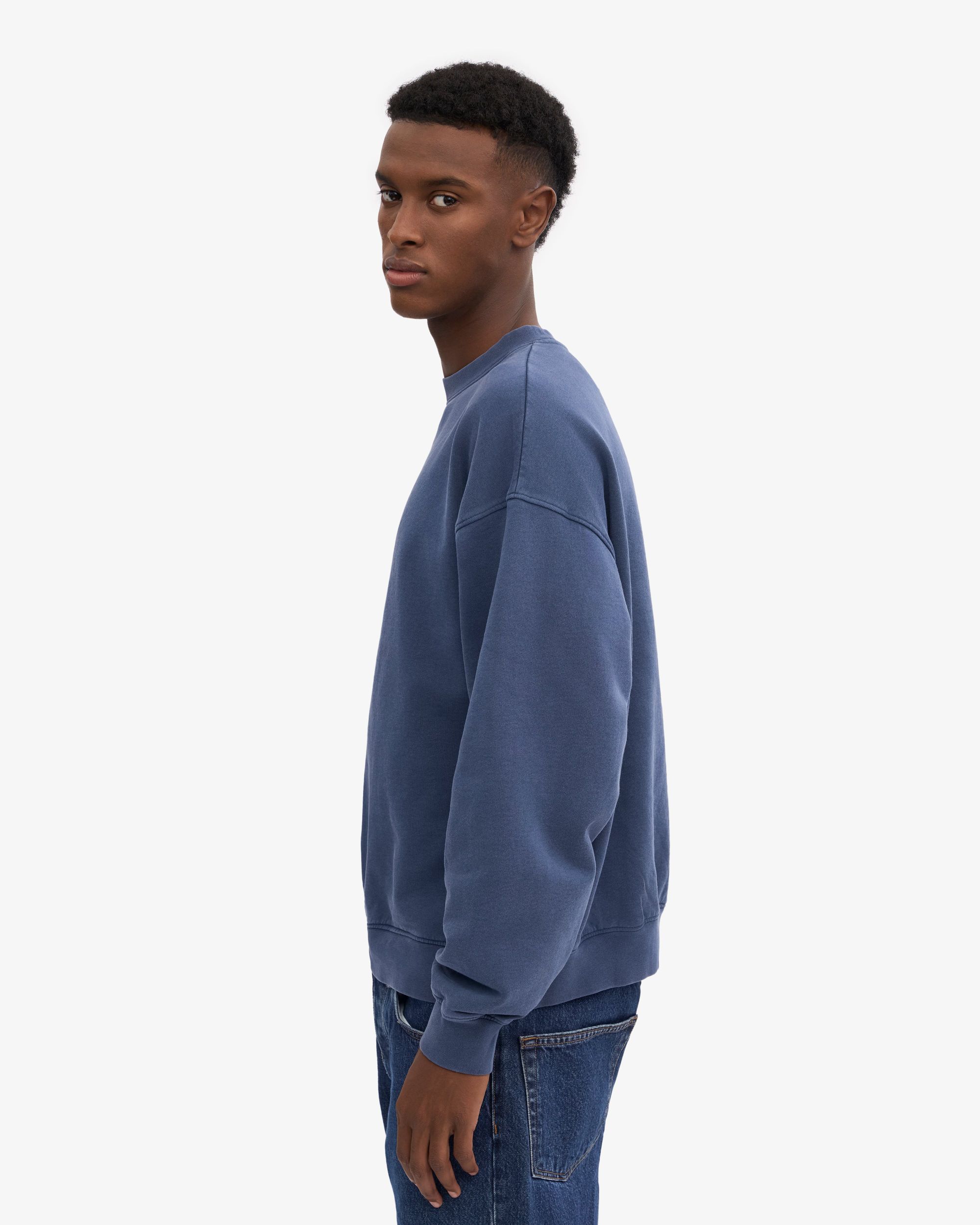 Sweat oversize en coton bio | bleu neptune "neptune blue", Colorful Standard, photo 2