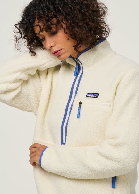 Polaire en matière recyclée | écru "retro pile marsupial natural" - Patagonia