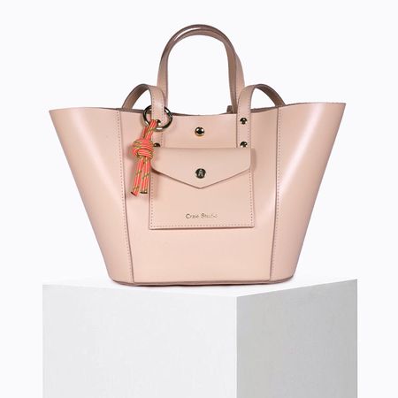 Sac à main en cuir certifié | "note - peche"