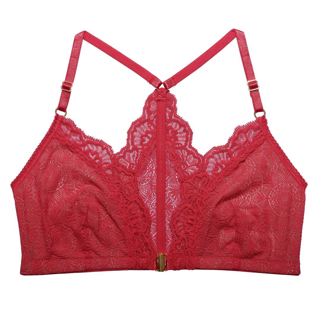 Soutien-gorge rouge dentelle en recyclé - fabienne, Underprotection, photo 1