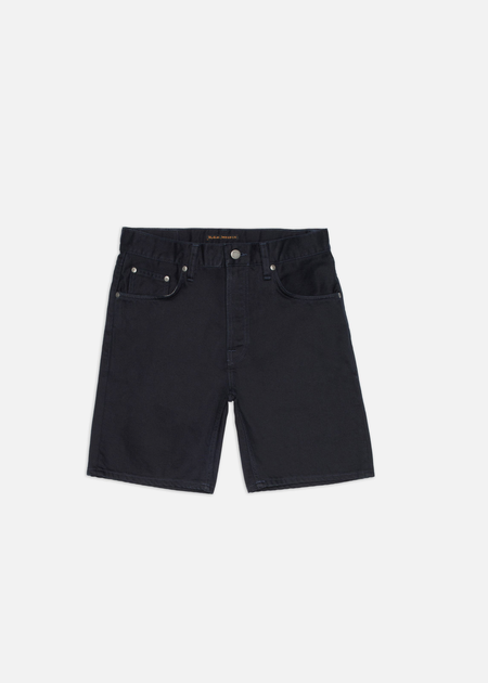 Short denim en coton bio | bleu "Seth shorts everblue" - Nudie Jeans