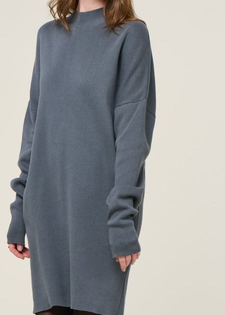 Strickkleid aus Bio-Baumwolle | Grau "nuna - turbulence", Jan'n June, Foto 2