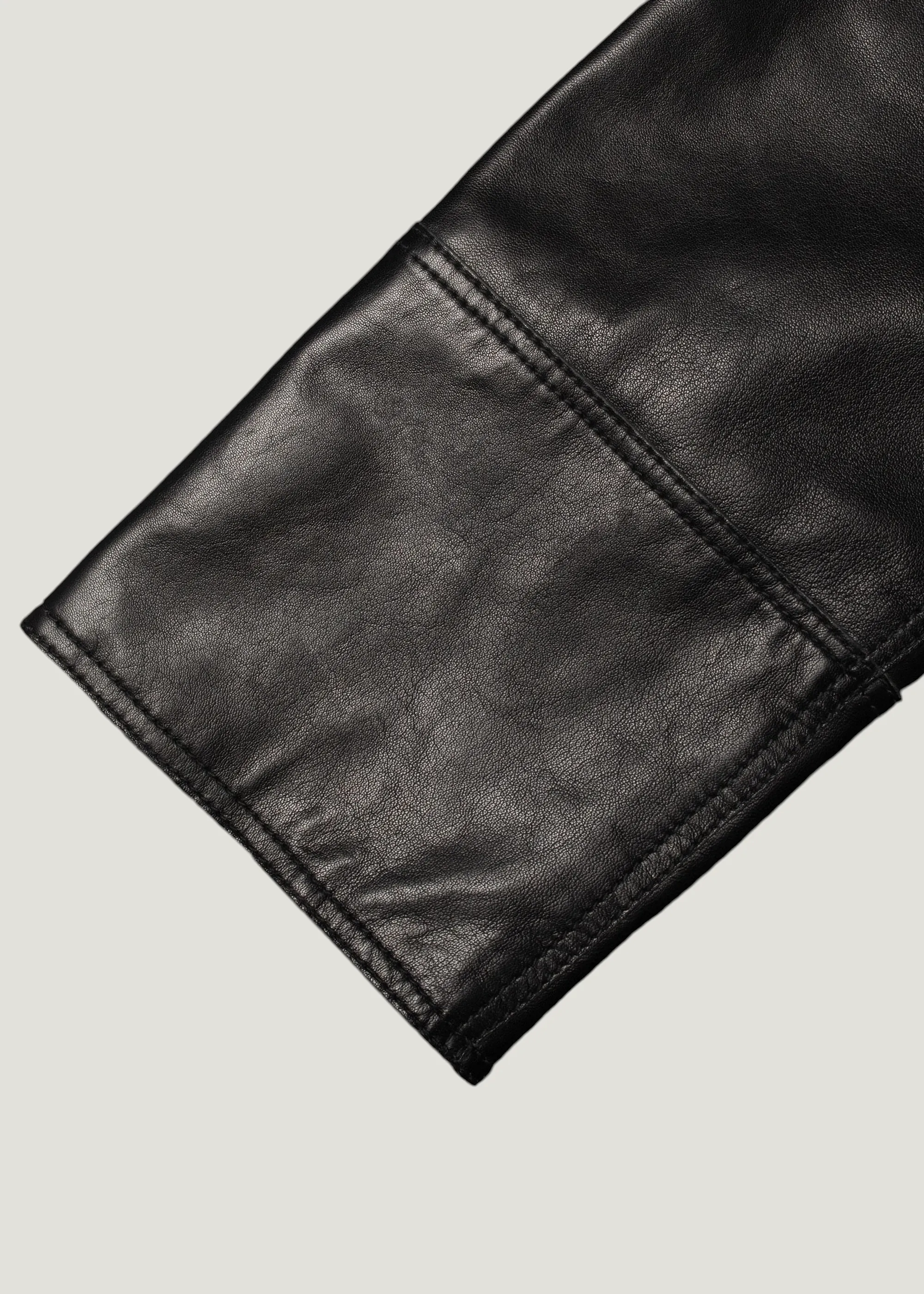 Veste en cuir tannage semi végétal | noir "anja zip jacket leather - black", Nudie Jeans, photo 5