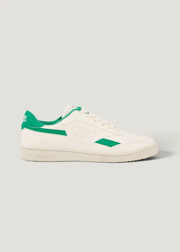 Baskets vegan | blanc et vert "Basket en recyclé - modelo '89 icon jade", SAYE