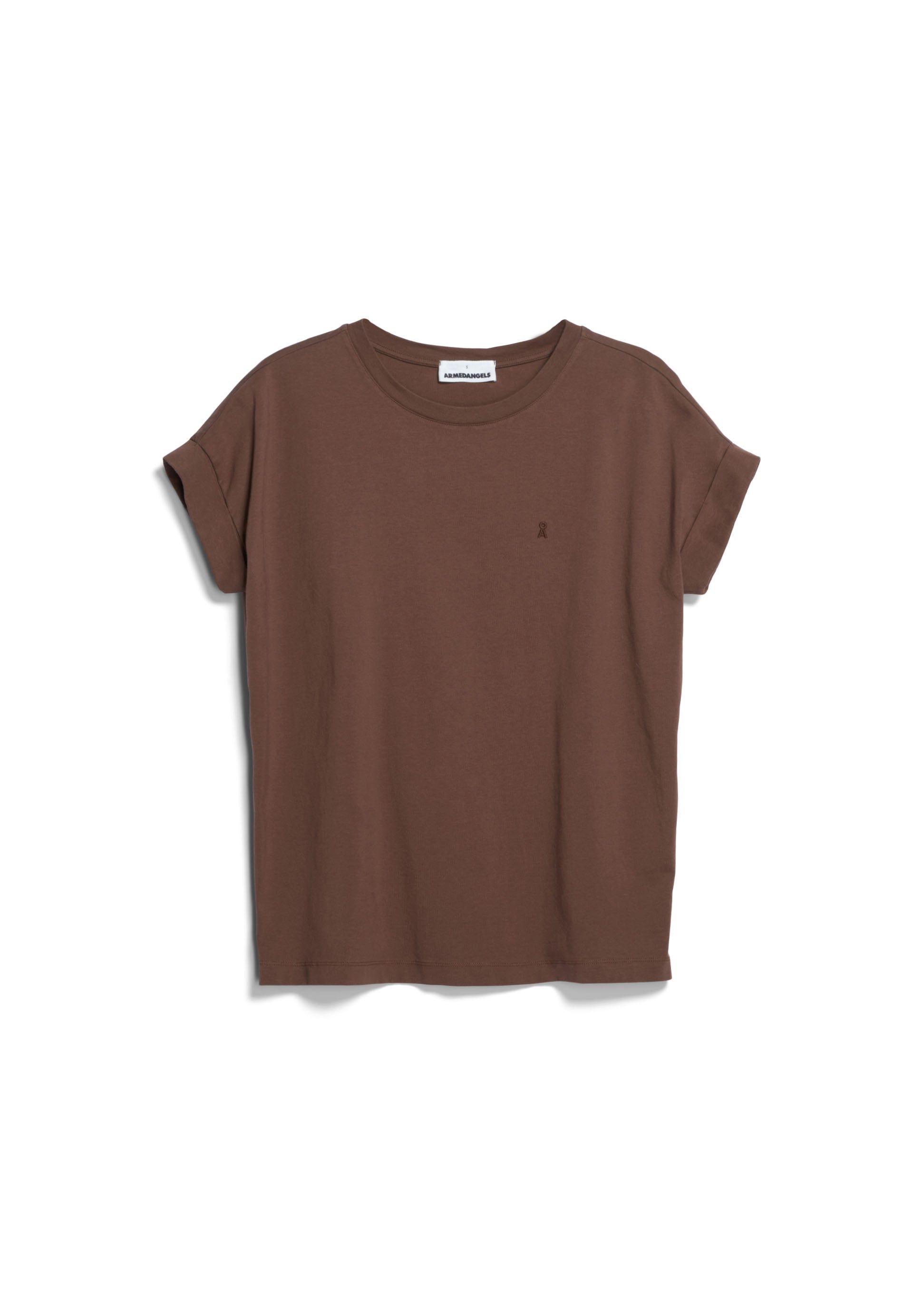 T-shirt en coton bio | marron "idaara deep brown", Armedangels, photo 5