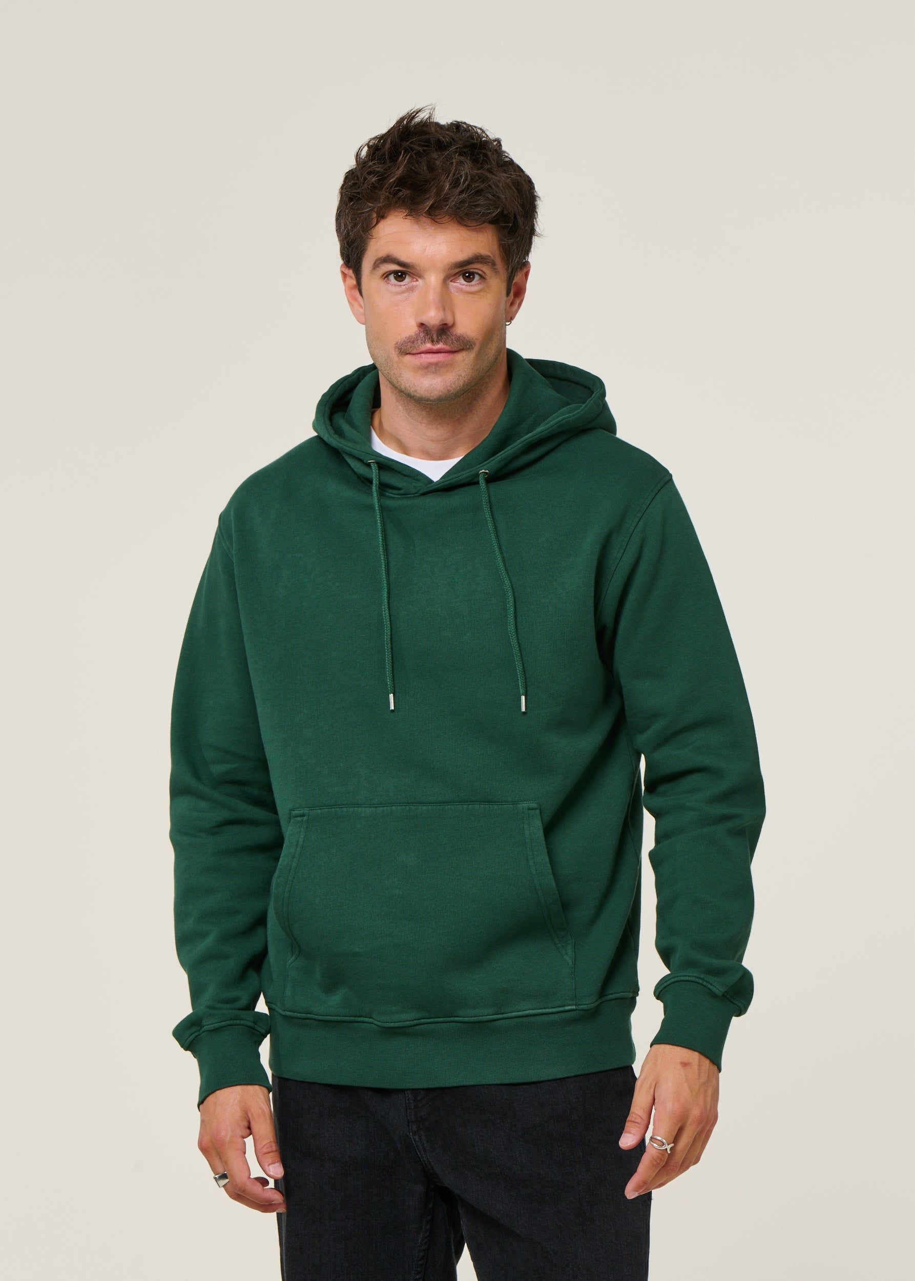 Sweat à capuche en coton bio | vert "emerald green", Colorful Standard, photo 1