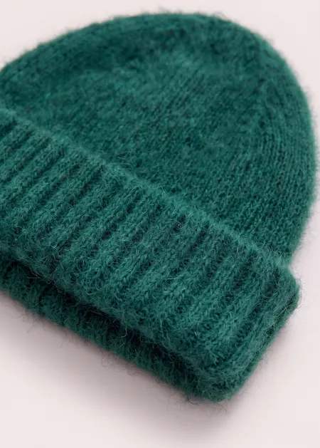 Bonnet en mohair certifié | vert émeraude "nina", WeDressFair, photo 3