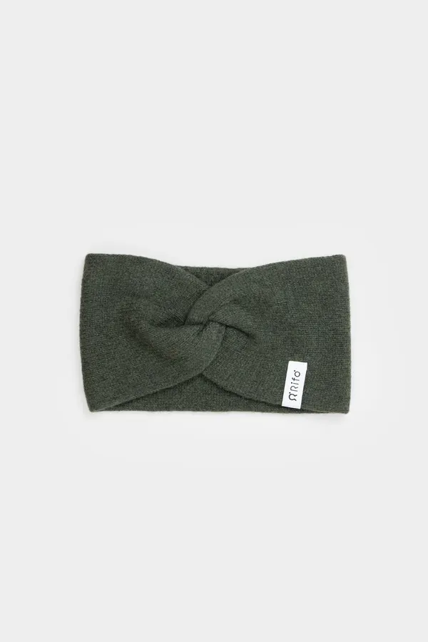 Bandeau en cachemire recyclé | vert "fascia nadia - verde foresta", Rifò