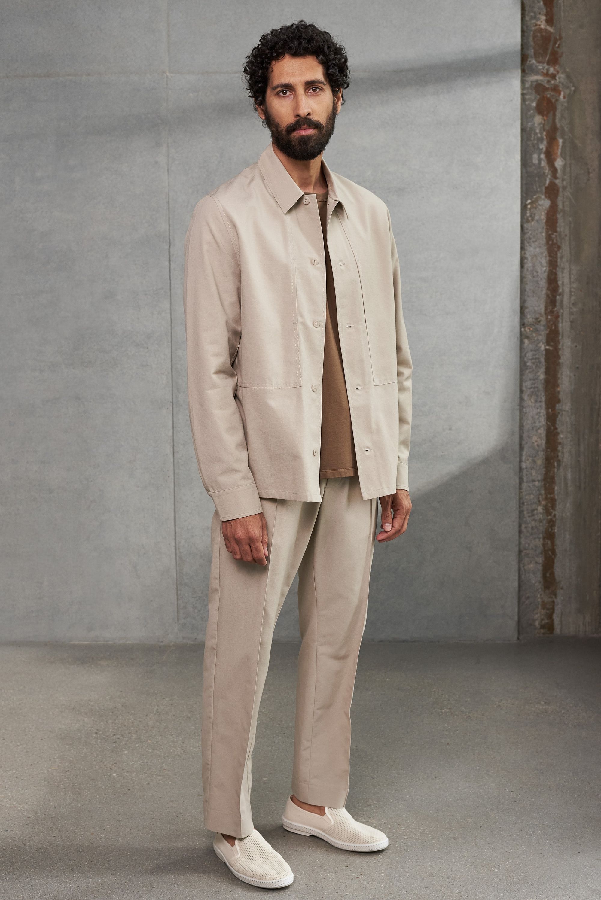 Surchemise en tencel et coton bio | taupe "owe pale taupe", About Companions, photo 4