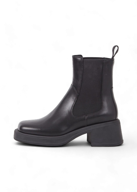 Bottines chelsea en cuir certifié | noir "dorah black" - Vagabond