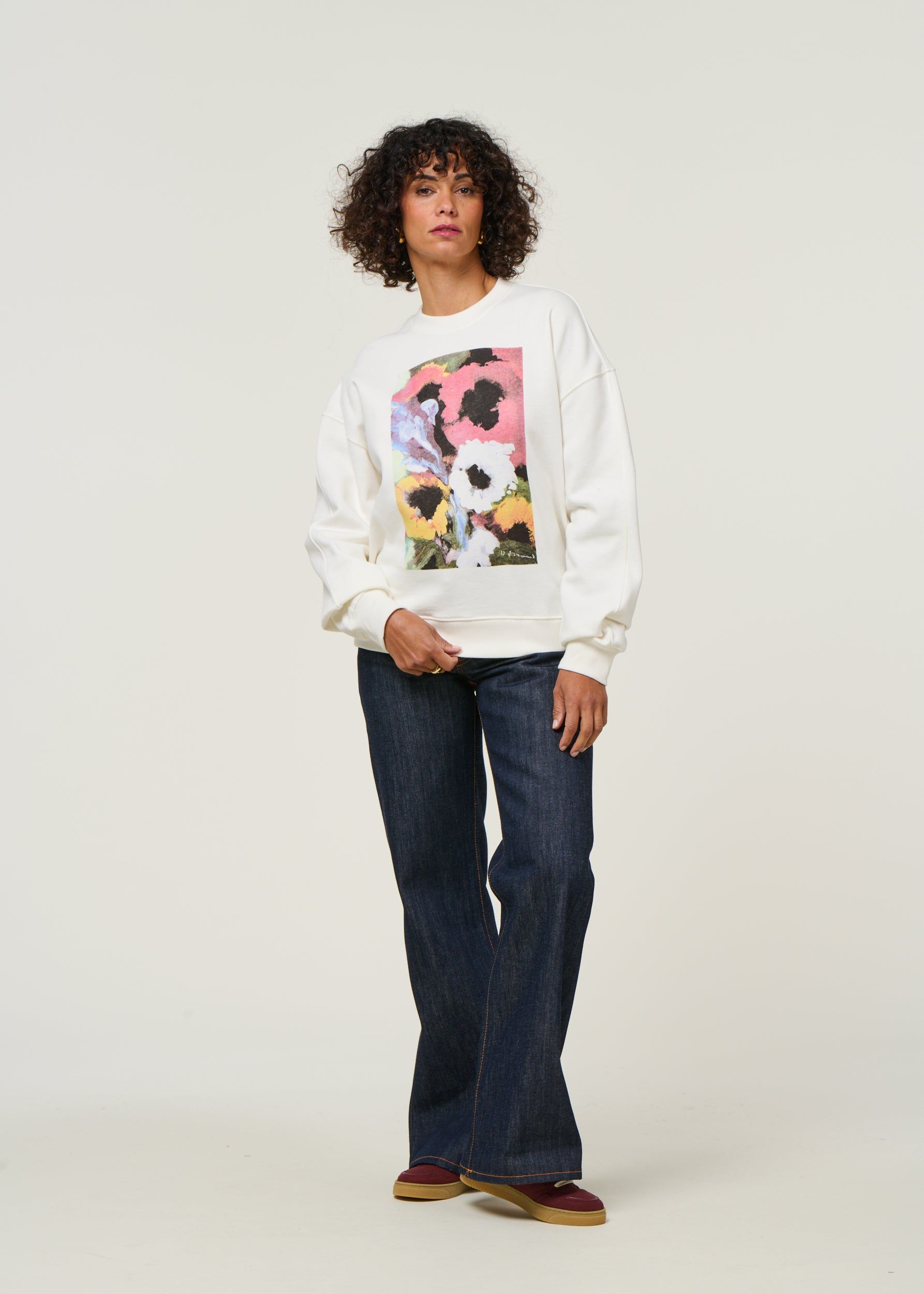 Sweat en coton bio | écru "hagen", Twothirds, photo 4
