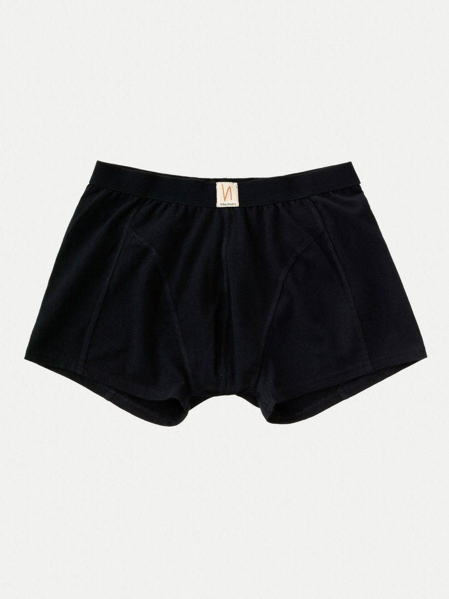 Boxer noir en coton bio, Nudie Jeans, photo 1