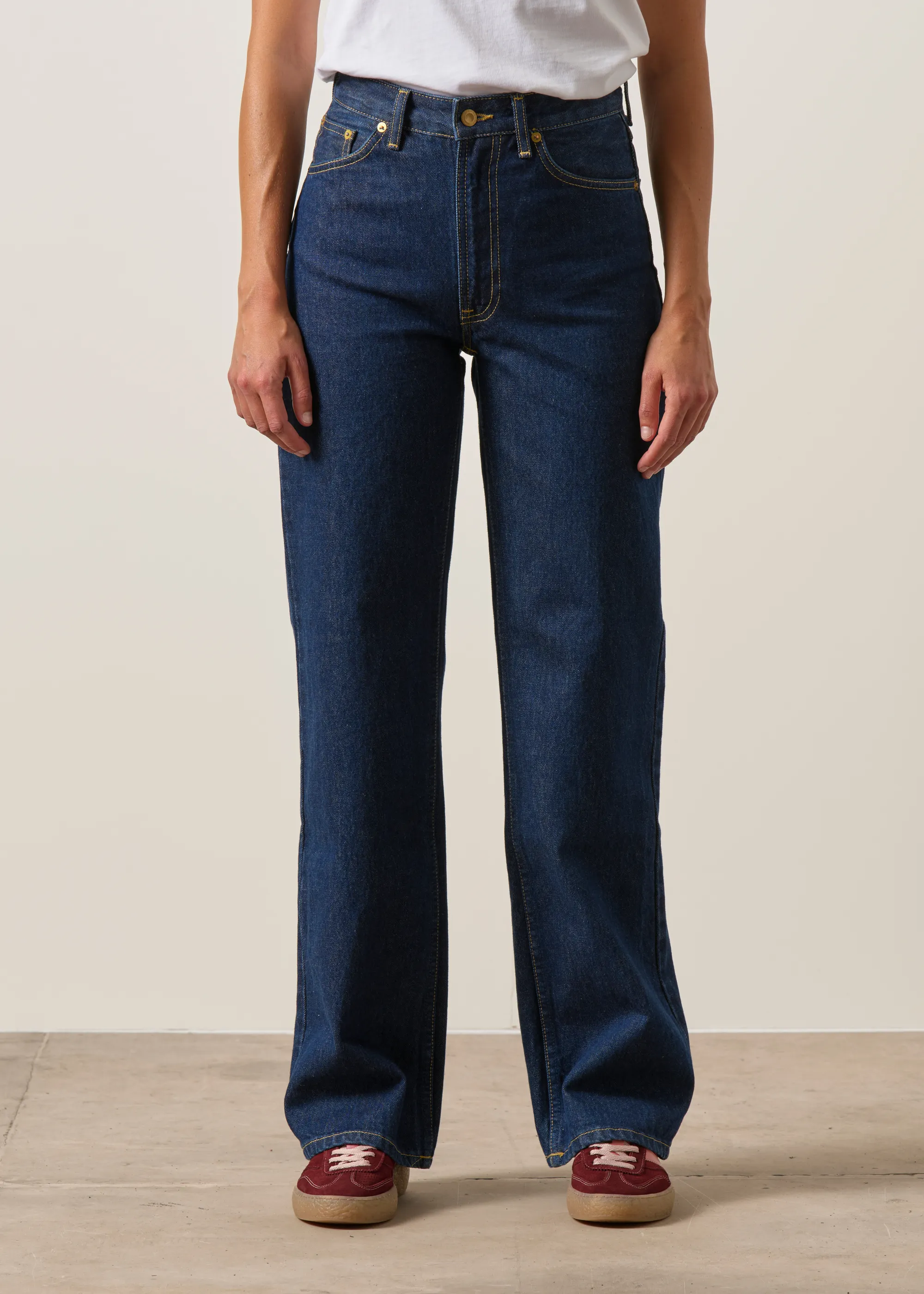 Jean droit large en coton bio | bleu brut "clean eileen classic blue", Nudie Jeans, photo 3
