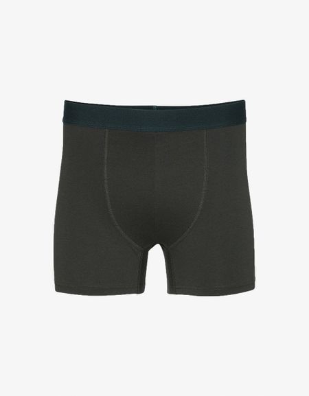 Boxer uni  en coton bio | vert "hunter green"