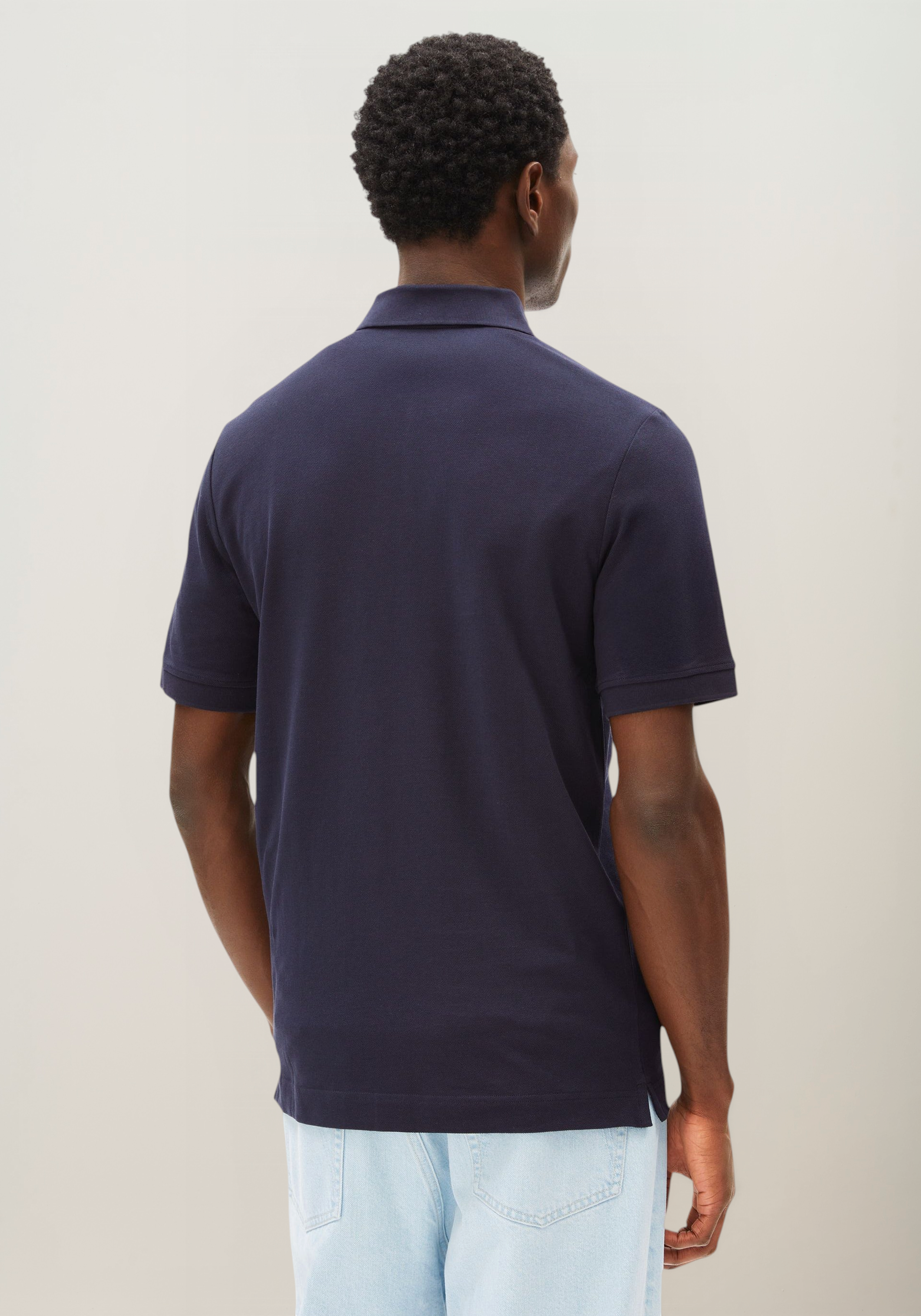 Polo en coton bio | marine "Maario poloshirt - night sky", Armedangels, photo 3
