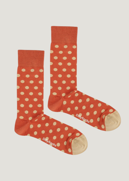 Chaussettes en coton bio | multicolore "caramel dots", Dilly socks