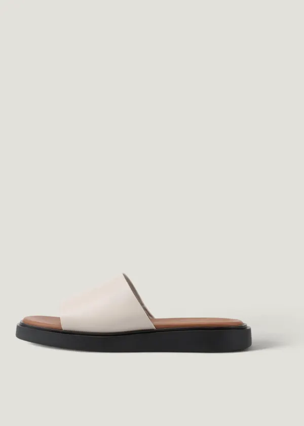 Sandales en cuir certifié | blanc "connie off white", Vagabond