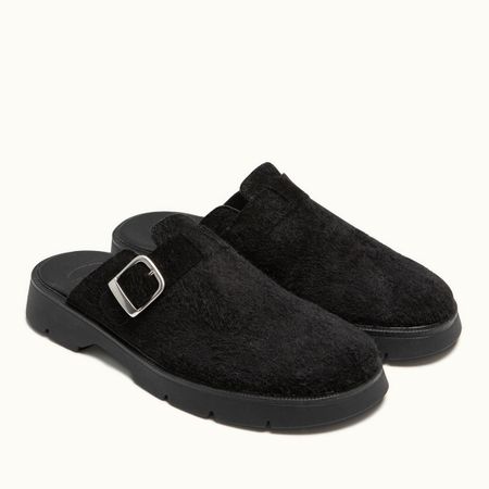 Sabots made in france en croûte de velours certifié | noir "pacha vp oak noir" - Kleman