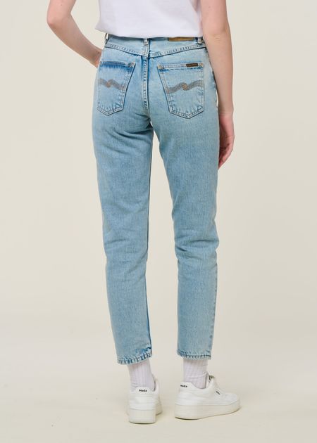 Jean mom en coton bio | bleu clair "breezy britt summer salt", Nudie Jeans, photo 4