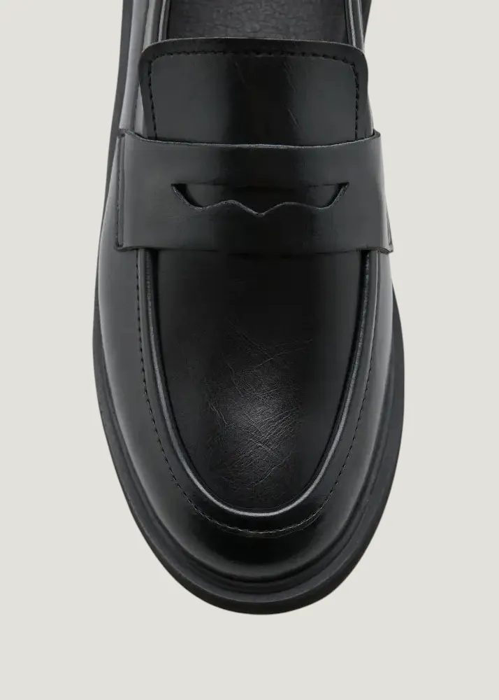 Mocassin en matière végane | noir "Douro", Zèta Shoes, photo 3