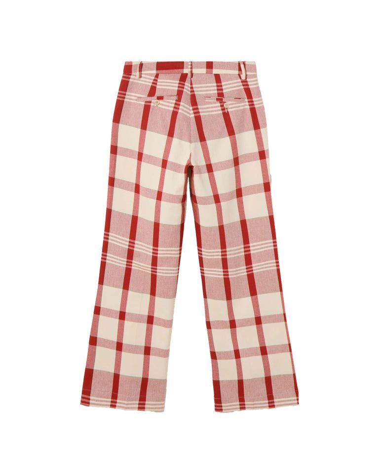 Karierte Hose mit lockerem Schnitt aus Bio-Baumwolle | Rot "picnic checks hermione pants multicolor", Thinking Mu, Foto 7