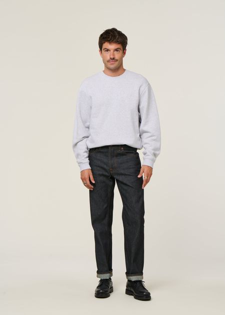 Jean droit large en coton bio | bleu brut "rad rufus dry heavy", Nudie Jeans, photo 6