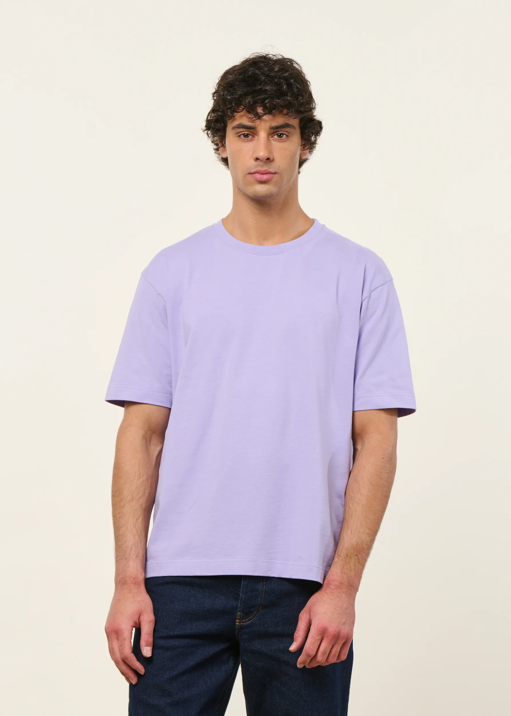 T-shirt oversize en coton bio | lilas, WeDressFair, photo 1