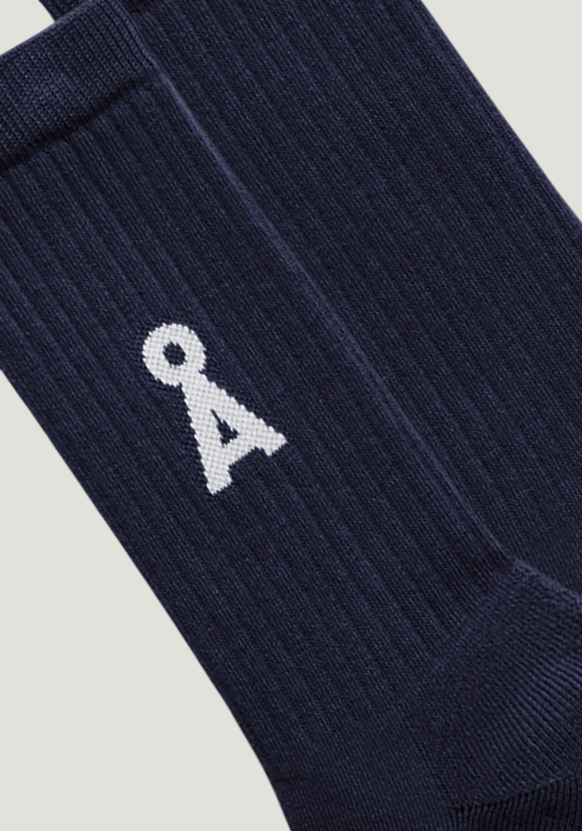 Chaussettes en coton biologique | bleu foncé "saamus bold socks w - navy", Armedangels, photo 2