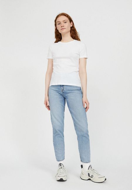 T-shirt uni blanc en coton - lidaa, Armedangels, photo 7