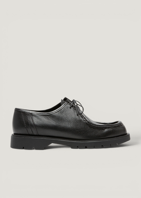 Derbies made in france en cuir grainé tannage végétal | noir "padror g vgt noir" - Kleman